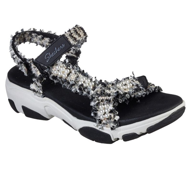 Skechers Daddy-O - Koko - Womens Sandals Black/White [AU-JP5467]